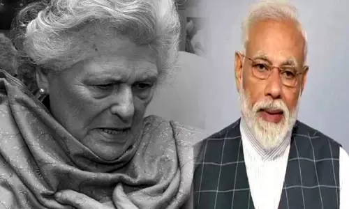 சோனியா தாயார் மறைவு - பிரதமர் மோடி இரங்கல்