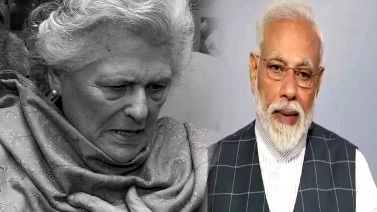 சோனியா தாயார் மறைவு - பிரதமர் மோடி இரங்கல்