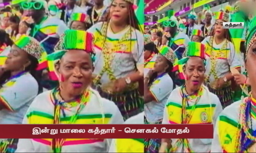 கத்தார் - செனகல் மோதல் -பாரம்பரிய நடனமாடி செனகல் ரசிகர்கள் உற்சாகம் | fifaworldcup2022