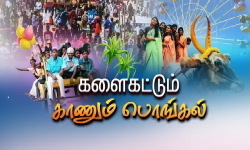 தமிழகம் முழுவதும்  களைகட்டிய காணும் பொங்கல்.....உற்சாகமாக கொண்டாடிய  பொது மக்கள்...