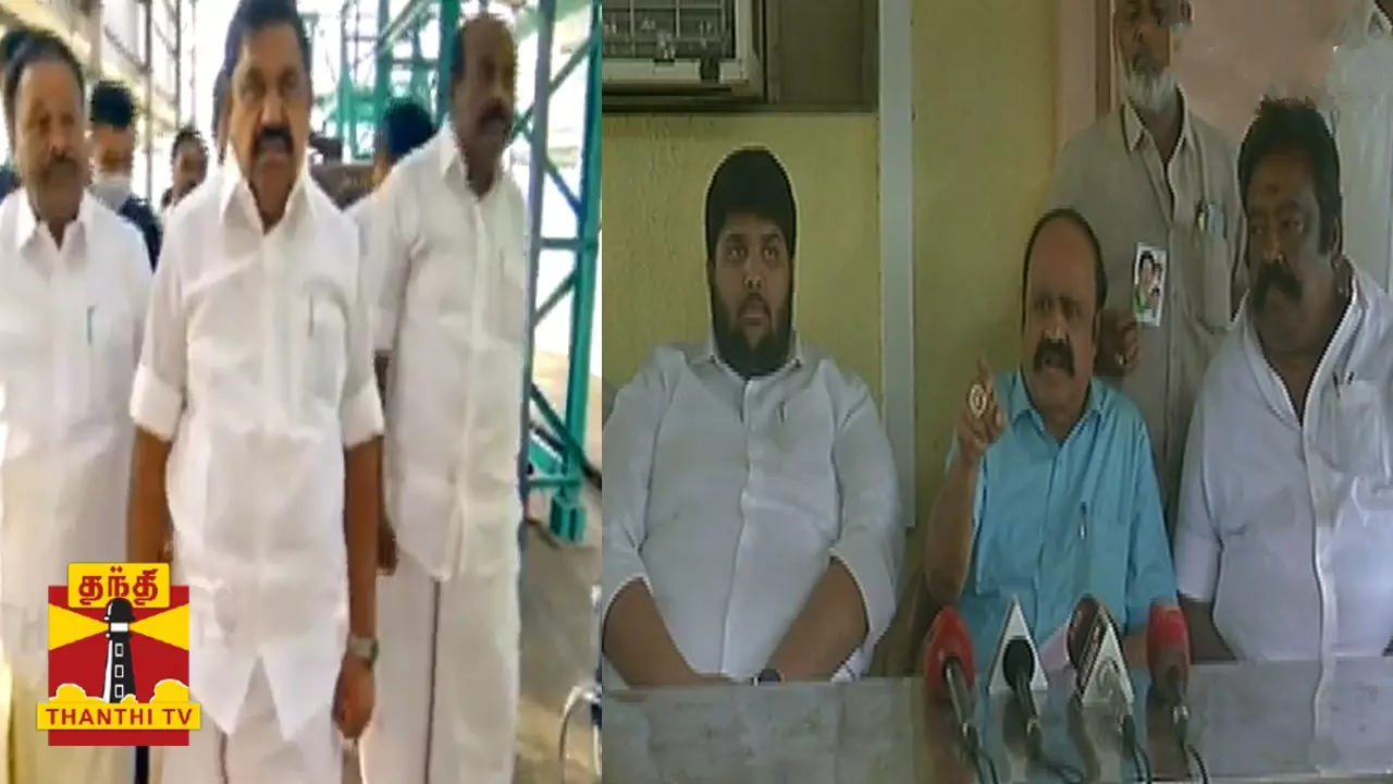 எடப்பாடி பழனிசாமி தான் கட்சியை உடைக்கிறார் - புகழேந்தி