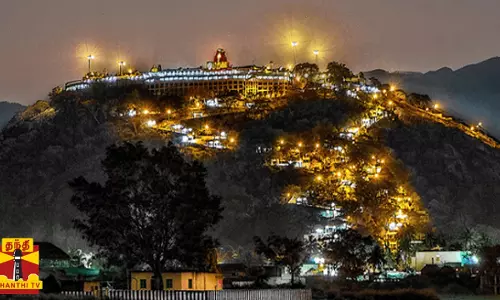 பழனி முருகன் கோவிலில் 27ம்தேதி கும்பாபிஷேகம் - உழவாரப் பணிகளில் ஈடுபட்டுள்ள சிவனடியார்கள்