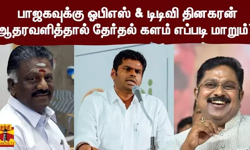 பாஜகவுக்கு ஓபிஎஸ் & டிடிவி தினகரன் ஆதரவளித்தால் தேர்தல் களம் எப்படி மாறும்? - சுரேஷ் கண்ணன் (அரசியல் விமர்சகர்) பதில்