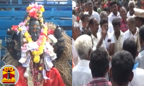 கோவிலில் மூலவர் சிலை அமைப்பதில் தகராறு... தனியாக மூலவர் சிலை தயார் செய்த சிலரால் பரபரப்பு
