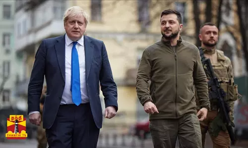 பிரிட்டன் முன்னாள் பிரதமர் போரிஸ் ஜான்சன் உக்ரைன் சுற்றுப்பயணம்
