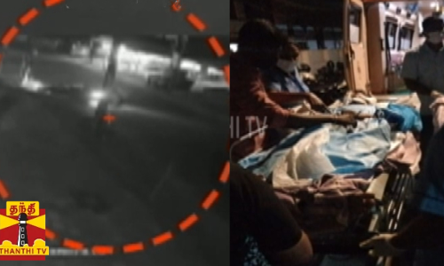 பைக்கில் சென்றவரின் கழுத்தில் சிக்கிய கேபிள் வயர்... சாலையில் விழுந்ததில் பைக் ஓட்டியவர் படுகாயம் - பரபரப்பு காட்சி