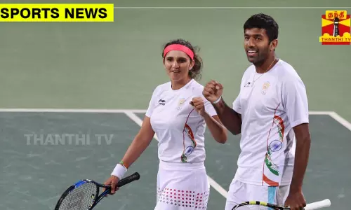 ஆஸ்திரேலிய ஓபன் டென்னிஸ் தொடர் : கலப்பு இரட்டையர் பிரிவு - அரையிறுதிக்கு முன்னேறிய சானியா - போபண்ணா ஜோடி