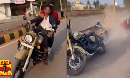 இன்ஸ்டாகிராம் ரீல்ஸ் மோகம்... சாகசம் செய்ய நினைத்து சாலை தடுப்பில் மோதிய இளைஞர்