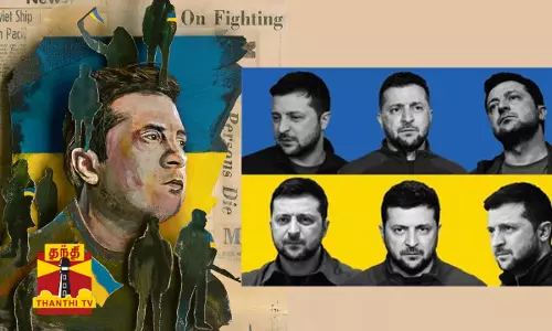 உக்ரைன் அதிபரின் தோற்றத்தையை மாற்றிய போர்.. அன்றும்.. இன்றும்.. வைரல் வீடியோ