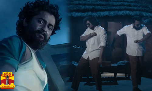 தசரா படத்தின்  பாடலை பாடி நடனம் ஆடியுள்ளார் சந்தோஷ் நாராயணன்