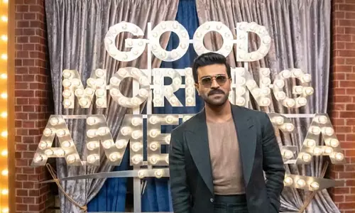 குட் மார்னிங் அமெரிக்கா நிகழ்ச்சியில் ராம்சரண் - சிரஞ்சீவி நெகிழ்ச்சி