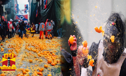 ப்பா என்ன அடி...இத்தாலியில் தீயவர்களை விரட்ட வினோத திருவிழா...