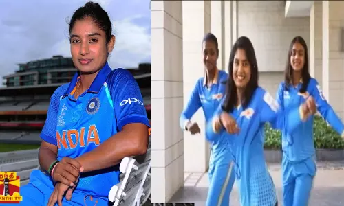 நடனத்தால் கவனம் ஈர்க்கும் மித்தாலி ராஜ்... மணிகே மகே ஹித்தே பாடலுக்கு உற்சாக நடனம்