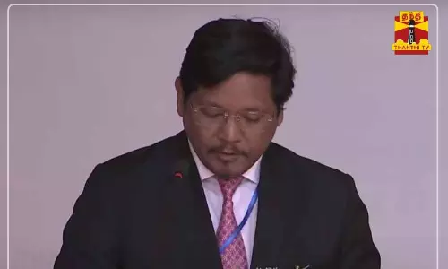 2வது முறையாக மேகாலயா மாநில முதல்வராக பதவியேற்றார் கொன்ராட் சங்மா