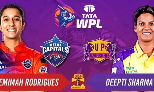 மகளிர் பிரீமியர் லீக் கிரிக்கெட் -  டெல்லி கேபிடல்ஸ் VS உ பி வாரியர்ஸ்...