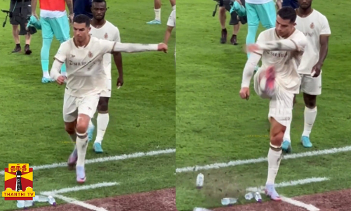அல்-நசர் தோல்வி.. கோபத்தின் உச்சத்தில் ரொனால்டோ செய்த காரியம்.. விரக்தியில் ரசிகர்கள்.. வைரலாகும் வீடியோ