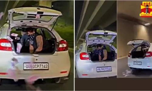 ஹரியானா சாலையில் பார்சி வெப் சீரியசை மிஞ்சும் நிஜ காட்சி ஹரியானா சாலையில் பார்சி வெப் சீரியசை மிஞ்சும் நிஜ காட்சி