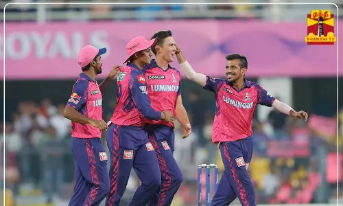 ஐபிஎல் டி20 தொடர் - டெல்லியை 57 ரன்கள் வித்தியாசத்தில் வென்றது ராஜஸ்தான் அணி