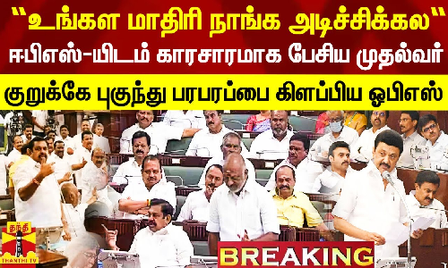 “உங்கள மாதிரி நாங்க ஒன்னும் அடிச்சிக்கல“.. ஈபிஎஸ்-யிடம் காரசாரமாக பேசிய முதல்வர்.. குறுக்கே புகுந்து பரபரப்பை கிளப்பிய ஓபிஎஸ்