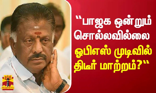 “பாஜக ஒன்றும் சொல்லவில்லை... எனவே முடிவில் திடீர் மாற்றம்?“ - புகழேந்தி, ஓபிஎஸ் ஆதரவு