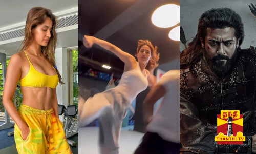 தீயாய் பரவும் சூர்யா 42 பட நாயகி திஷா பதானியின் வீடியோ..!