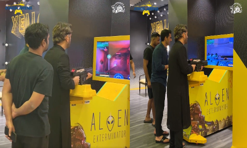 வீடியோ கேம் விளையாடிய தோனி.... காட்சிகளைப் பகிர்ந்த சென்னை அணி