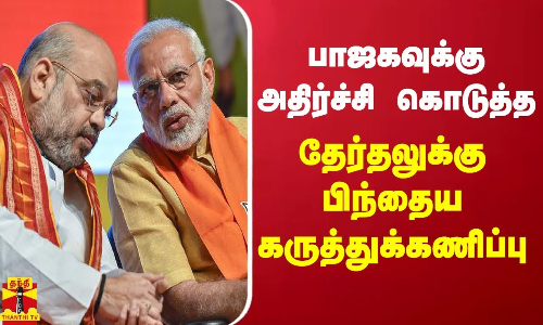 பாஜகவுக்கு அதிர்ச்சி கொடுத்த தேர்தலுக்கு பிந்தைய கருத்துக்கணிப்பு | Karnataka election 2023 | BJP