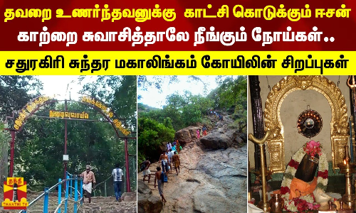 தவறை உணர்ந்தவனுக்கு  காட்சி கொடுக்கும் ஈசன்...காற்றை சுவாசித்தாலே நீங்கும் நோய்கள் - சதுரகிரி சுந்தர மகாலிங்கம் கோயிலின் சிறப்புகள்