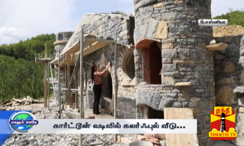 கார்ட்டூன் வடிவில் கலர்ஃபுல் வீடு...