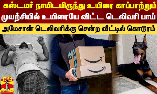 கஸ்டமர் நாயிடமிருந்து உயிரை காப்பாற்றும் முயற்சியில் உயிரையே விட்ட டெலிவரி பாய் கஸ்டமர் நாயிடமிருந்து உயிரை காப்பாற்றும் முயற்சியில் உயிரையே விட்ட டெலிவரி பாய்