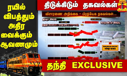 #தந்தி_EXCLUSIVE || ரயில் விபத்தும் அதிர வைக்கும் ஆவணமும்.. பல திடுக்கிடும் தகவல்கள்..