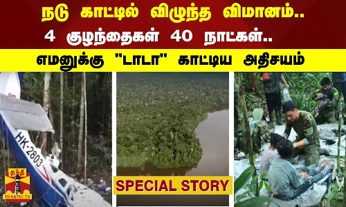 நடு காட்டில் விழுந்த விமானம்.. 4 குழந்தைகள் 40 நாட்கள் -எமனுக்கு டாடா காட்டிய அதிசயம்