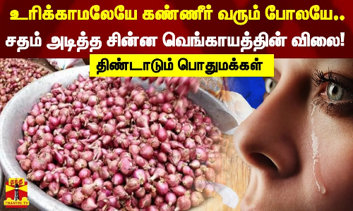 உரிக்காமலேயே கண்ணீர் வரும் போலயே!...சதம் அடித்த சின்ன வெங்காயத்தின் விலை! - திண்டாடும் பொதுமக்கள்