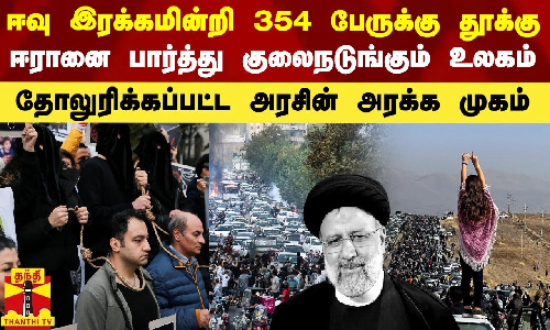 ஈவு இரக்கமின்றி 354 பேருக்கு தூக்கு.. ஈரானை பார்த்து குலைநடுங்கும் உலகம் - தோலுரிக்கப்பட்ட அரசின் அரக்க முகம்