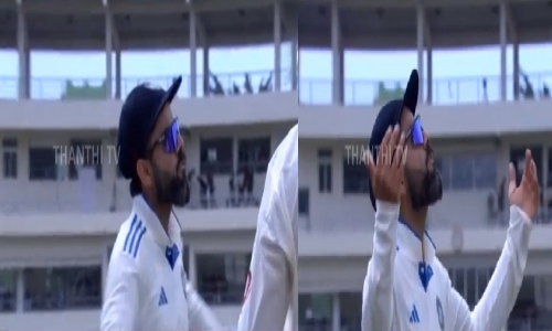 மைதானத்தில் உற்சாக நடனமாடிய கோலி... சமூக வலைதளங்களில் வைரலாகும் vibe நடனம்