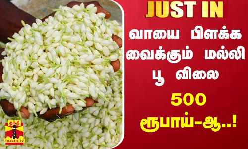வாயை பிளக்க வைக்கும் மல்லி பூ விலை.. 500 ரூபாய்-ஆ..!