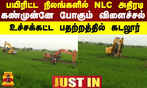 #JUSTIN || பயிரிட்ட நிலங்களில் NLC அதிரடி.. கண்முன்னே போகும் விளைச்சல்-உச்சக்கட்ட பதற்றத்தில் கடலூர்