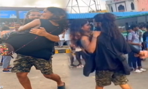 பொது இடங்களில் முகம் சுளிக்க வைத்த ஜோடி... ஃபாளோவர்சின் ஆசைக்காக அநாகரீக செயல்...