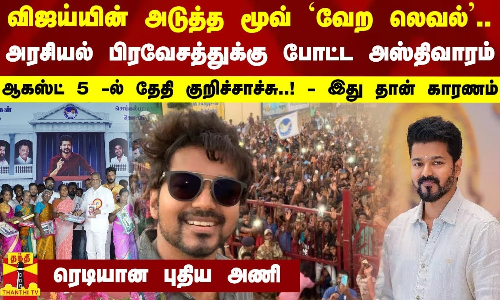 விஜய்யின் அடுத்த மூவ் ‘வேற லெவல்’... அரசியல் பிரவேசத்துக்கு போட்ட அஸ்திவாரம் - இது தான் காரணம்