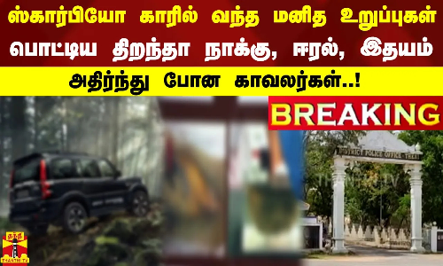 ஸ்கார்பியோ காரில் வந்த மனித உறுப்புகள். அதிர்ந்து போன காவலர்கள் வீட்டுல வச்சா செல்வம் பெருகுமாமே..