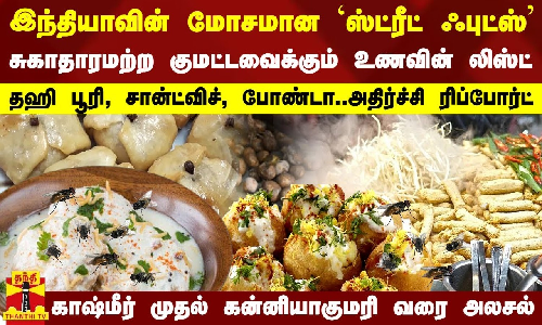 இந்தியாவின் மோசமான `ஸ்ட்ரீட் ஃபுட்ஸ்..சுகாதாரமற்ற குமட்டவைக்கும் உணவின் லிஸ்ட்