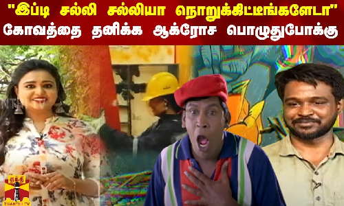 இப்டி சல்லி சல்லியா நொறுக்கிட்டீங்களேடா - கோவத்தை தனிக்க ஆக்ரோச பொழுதுபோக்கு