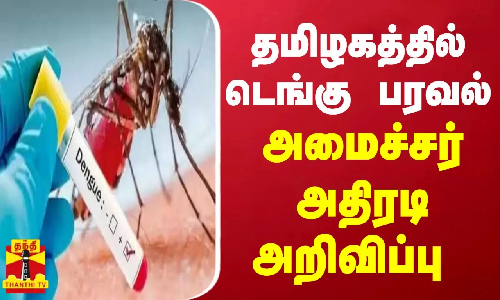 தமிழகத்தில் டெங்கு பரவல்... அமைச்சர் மா.சுப்பிரமணியன்  அதிரடி அறிவிப்பு | Dengue fever