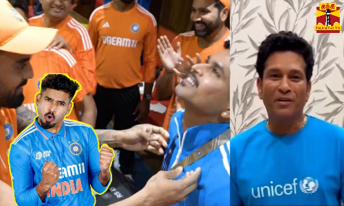 சிறந்த பீல்டர் விருது பெற்ற ஸ்ரேயாஸ் ஐயர்.. விருதை அறிவித்து வாழ்த்து தெரிவித்த சச்சின்.. ஆரவாரத்துடன் வாழ்த்து கூறிய சக வீரர்கள் சிறந்த பீல்டர் விருது பெற்ற ஸ்ரேயாஸ் ஐயர்.. விருதை அறிவித்து வாழ்த்து தெரிவித்த சச்சின்.. ஆரவாரத்துடன் வாழ்த்து கூறிய சக வீரர்கள்