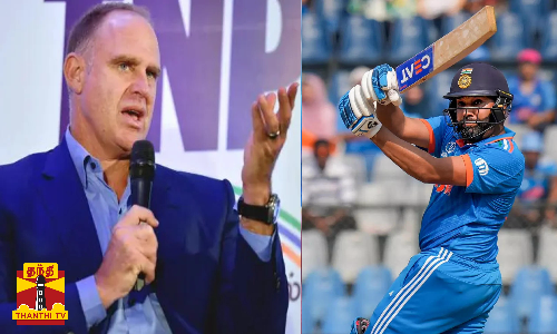 ரோகித் சர்மா தான் நடப்பு உலகக் கோப்பை தொடரின் நாயகன் - ஆஸ்திரேலிய ஜாம்பவான் ஹைடன் புகழாரம் ரோகித் சர்மா தான் நடப்பு உலகக் கோப்பை தொடரின் நாயகன் - ஆஸ்திரேலிய ஜாம்பவான் ஹைடன் புகழாரம்