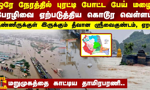 ஒரே நேரத்தில் புரட்டி போட்ட பேய் மழை... பேரழிவை ஏற்படுத்திய வெள்ளம் - மறுமுகத்தை காட்டிய தாமிரபரணி
