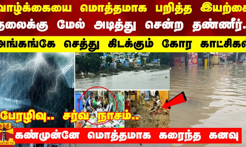 வாழ்க்கையை மொத்தமாக பறித்த இயற்கை... தலைக்கு மேல் அடித்து சென்ற தண்ணீர் - மொத்தமாக கரைந்த கனவு