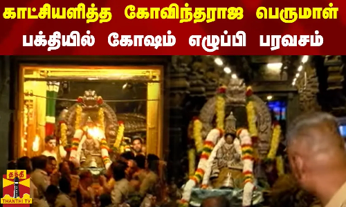 காட்சியளித்த கோவிந்தராஜ பெருமாள் -பக்தியில் கோஷம் எழுப்பி பக்தர்கள் பரவசம்