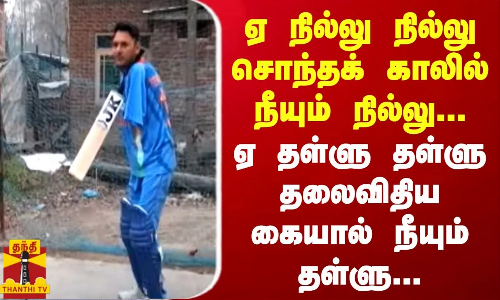 ஏ நில்லு நில்லு சொந்தக் காலில் நீயும் நில்லு.. ஏ தள்ளு தள்ளு தலைவிதிய நீயும் கையால் தள்ளு..