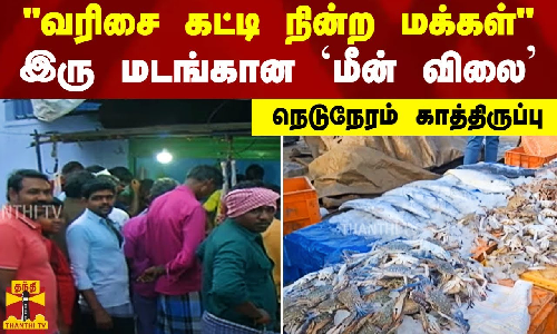 வரிசை கட்டி நின்ற மக்கள் | இரு மடங்கான `மீன் விலை  | நெடுநேரம் காத்திருப்பு